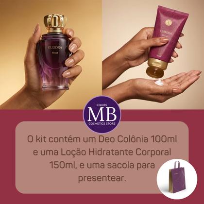 Imagem de Kit Presente Mulher Eudora Royal Colônia Creme Corporal
