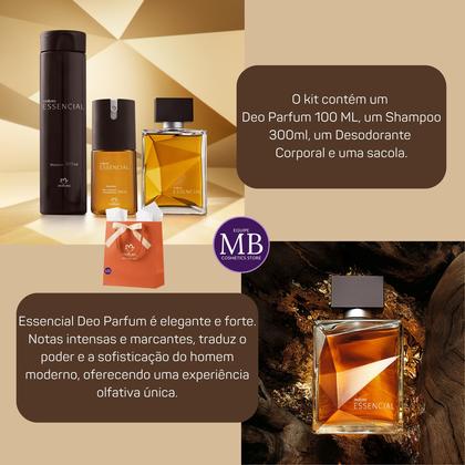 Imagem de Kit Presente Natura Perfume Essencial Clássico Masculino
