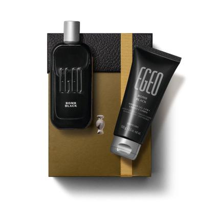 Imagem de Kit Presente O Bot Perfume Egeo Bomb Black e Shower Gel Sabonete Líquido Masculino com caixa 2 Itens