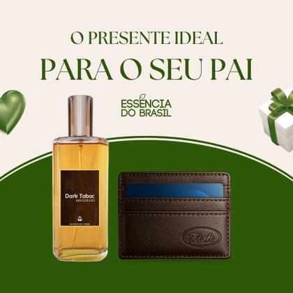 Imagem de Kit Presente Pais - Perfume Dark Tabac 100ml + Carteira Masc