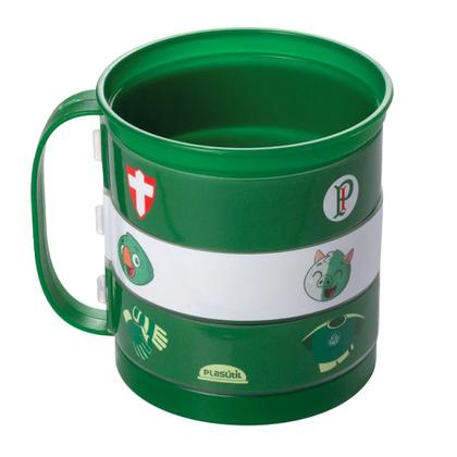 Imagem de Kit Presente Palmeiras Garrafa 530ml + Xícara 360ml Giratória Infantil Original