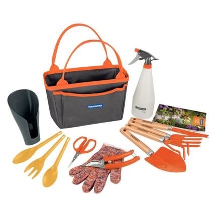 Imagem de Kit presente para Jardinagem Tramontina com Bolsa de Lona 13 Peças