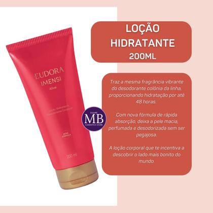 Imagem de Kit Presente Perfume e Hidratante Imensi Alive Eudora