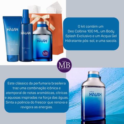Imagem de Kit Presente Perfume Natura Kaiak Masculino Tradicional Clássico