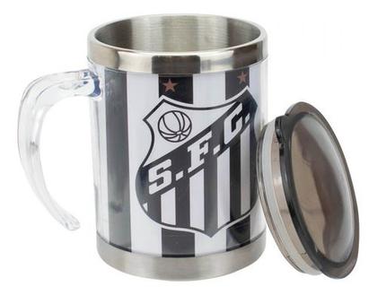 Imagem de Kit Presente Santos Caneca Térmica Inox Garrafa Chaveiros