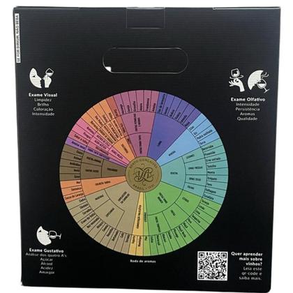 Imagem de Kit Presente Vinho Tinto Seco Aurora Merlot com 2 Taças