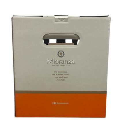 Imagem de Kit Presente Vinho Tinto Suave Mioranza 750ml + 2 Taças