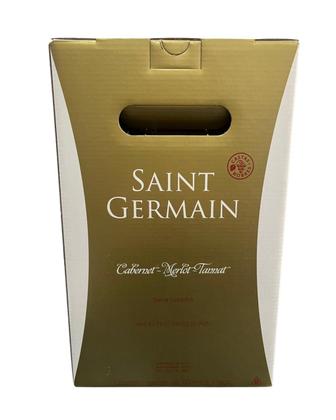 Imagem de Kit Presente Vinho Tinto Suave Saint Germain 750ml Kit Com Taça