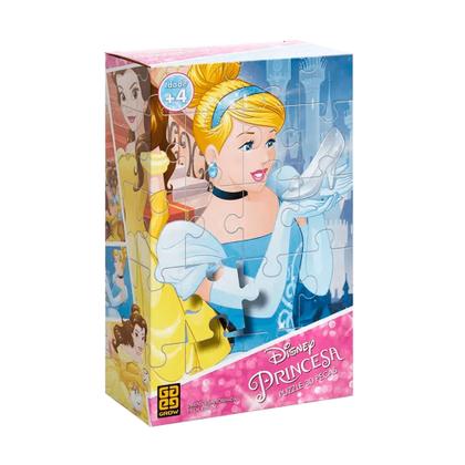 Imagem de Kit Princesas Disney Grow  Espelho Mágico para Desenho 2 QuebraCabeças 30 e 60 Peças Educativos Infantis