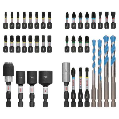 Imagem de Kit PRO Impact com 40 Peças para Perfurar e Parafusar BOSCH