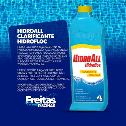 Imagem de Kit Produtos Limpeza E Tratamento De Piscinas Hipoclor Hcl 
