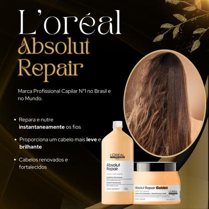 Imagem de Kit profissional absolut repair loréal shampoo 1,5l + máscara 500g