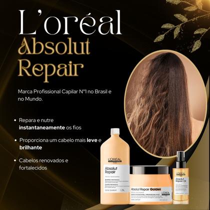 Imagem de Kit profissional absolut repair loréal shampoo 1,5l + máscara 500g+serum 90ml