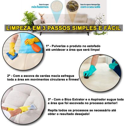 Imagem de Kit Profissional De Limpeza De Sofá + Aspirador + Bico Extrator