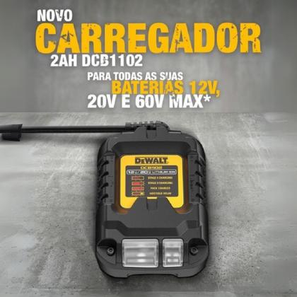 Imagem de Kit Profissional DeWalt 20V MAX  Chave de Impacto DCF922B-B3 + Bateria 4Ah + Carregador DCB1102-BR