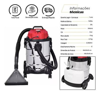Imagem de Kit Profissional Lavagem A Seco De Sofá Com Extratora 127v