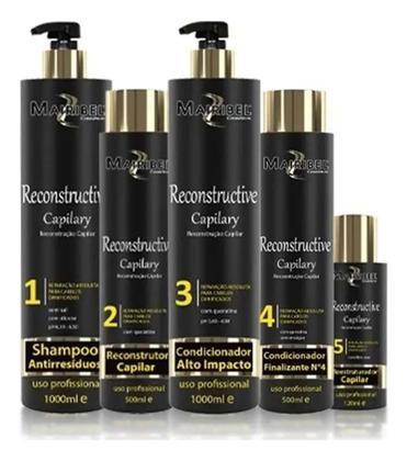 Imagem de Kit Profissional Mairibel Cauterização Capilar 5 Produtos