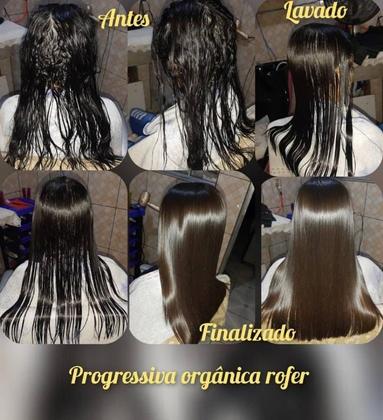 Imagem de Kit Progressiva Orgânica Biotina Shampoo e Máscara Redutora 1Litro + Botox Quiabo 1 Kilo Rofer Profissional