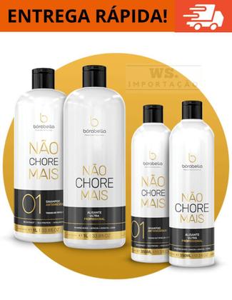 Imagem de Kit Progressiva Orgânica Não Chore Not Cry Original 2x1 litro Borabella PASSO 1 e 2