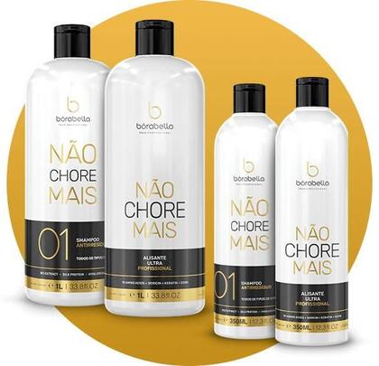Imagem de Kit Progressiva Orgânica Não Chore Not Cry Original 2x350ml Borabella