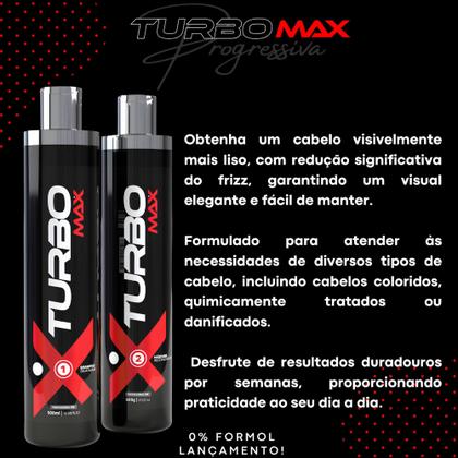 Imagem de Kit Progressiva Orgânica Turbo Max Selagem Redutora Profissional
