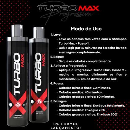 Imagem de Kit Progressiva Orgânica Turbo Max Selagem Redutora Profissional