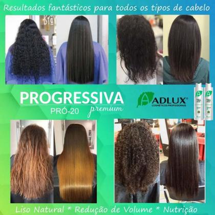 Imagem de Kit Progressiva Premium Pro 20 Orgânica Adlux 1kg