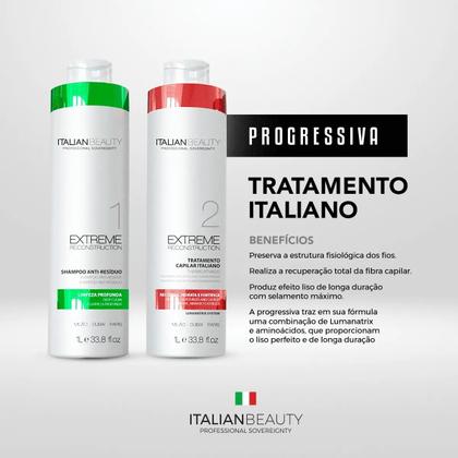 Imagem de Kit Progressiva Profissional Extreme Italian Beauty 2l