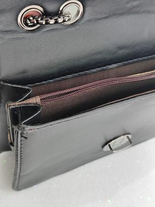 Imagem de Kit Promocional Bolsa Feminina Transversal Alça Corrente com Carteira Feminina Grande