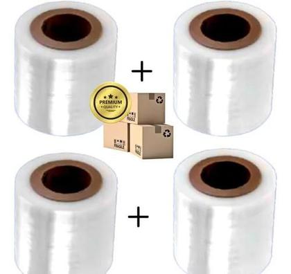 Imagem de Kit Promocional Com 4 Filme Stretch 100 Mm X 0,025 Mm "Virgem"