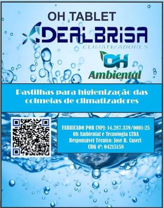 Imagem de Kit promocional com 5 pastilhas para higienização das colmeias de climatizadores - oh ambiental