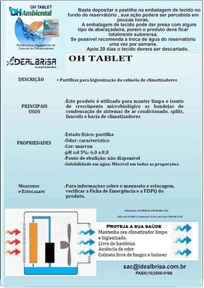 Imagem de Kit promocional com 5 pastilhas para higienização das colmeias de climatizadores - oh ambiental