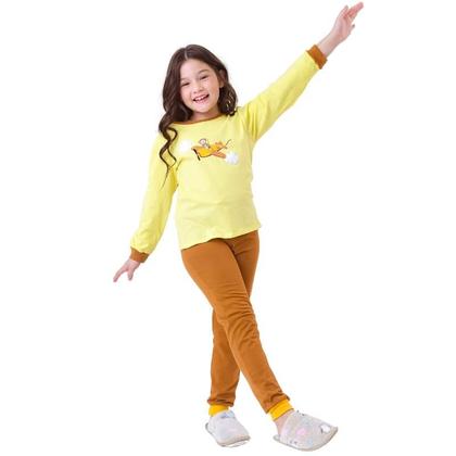 Imagem de Kit Pronto 4 Peças Pijama Macio Comprido, Longo Infantil 2 Camisas  2 Calças 1 a 10 anos