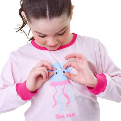 Imagem de Kit Pronto 4 Peças Pijama Macio Comprido, Longo Infantil 2 Camisas  2 Calças 1 a 10 anos