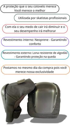 Imagem de Kit Proteção Adulto Skate Patins Bike Longboard Segurança Com Joelheira Cotoveleira Luvas