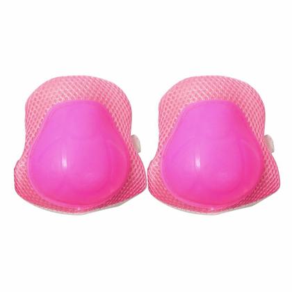 Imagem de Kit Proteção Infantil Patins Skate Bicicleta Roller Rosa - Dm Toys