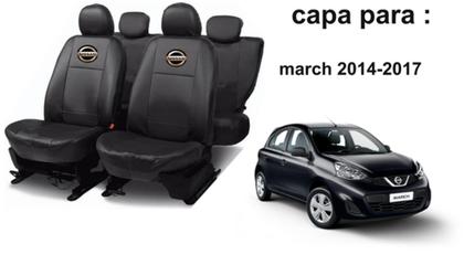 Imagem de Kit Proteção March 14-19: Capa de Couro e Capa de Cobrir para Carro
