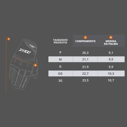Imagem de Kit Proteção Moto Luva X11 Fit X + Protetor Pescoço