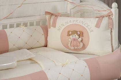 Imagem de Kit Protetor Berco Menina 9 Pçs Americano- Ursinha Clarinha