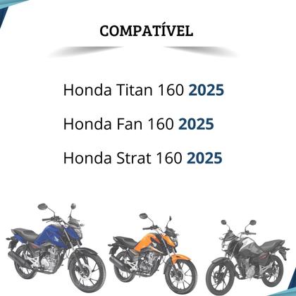 Imagem de Kit Protetor de Carenagem + Par Farol de Milha U7 Angel Eye Azul Moto Titan/Fan/Start 160 2025