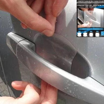 Imagem de Kit Protetor de Maçaneta Película Adesivo Incolor Original Chevrolet Captiva 2008 09 10 11 12 13 14 15 16 17 18 19  4 Peças Protege contra Riscos de U