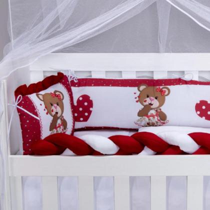 Imagem de Kit Protetor de Mini Berço Menino e Menina Safari 08 Pçs e Outros Modelos Com Trança e Lateral - 254