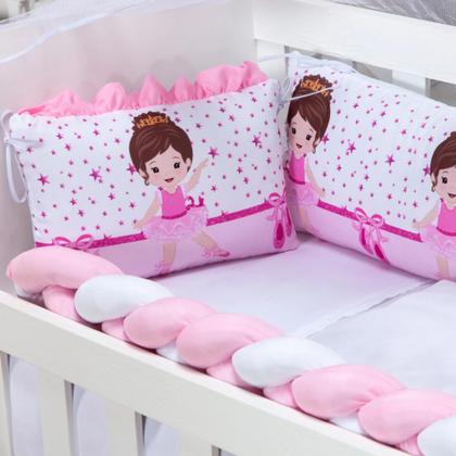 Imagem de Kit Protetor de Mini Berço Menino e Menina Safari 08 Pçs e Outros Modelos Com Trança e Lateral - 254