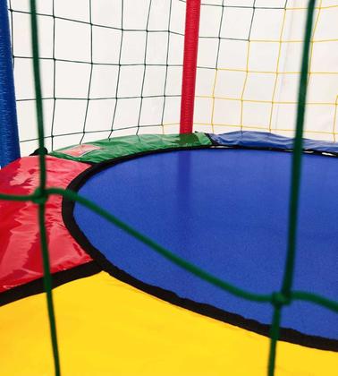 Imagem de Kit Protetor de Molas + Rede de Proteção Lateral p/ Pula Pula 4,40m COLORIDO