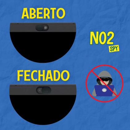 Imagem de Kit Protetor de Webcam Ultra Fino e Discreto Notebook Tablet Celular Privacidade