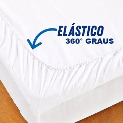 Imagem de Kit Protetor Impermeável Queen e 2 Capas Travesseiro C/Zíper