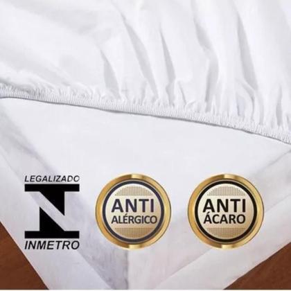 Imagem de Kit Protetor Impermeável Queen e 2 Capas Travesseiro C/Zíper