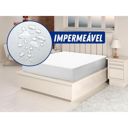 Imagem de Kit Protetor Impermeável Queen e 2 Capas Travesseiro C/Zíper
