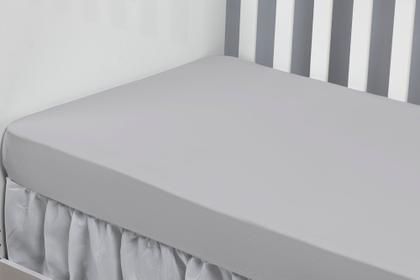 Imagem de Kit Protetor Lateral De Berço + Lençol Avulso Com Elástico - Malha 100% Algodão Anti Alérgica