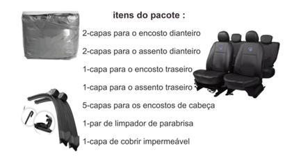 Imagem de Kit Protetor para Nivus 20-23: Capas de Couro e Limpador Premium